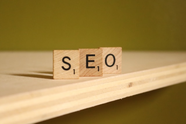 wooden blocks spelling out seo